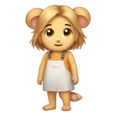 Hamster girl sticker