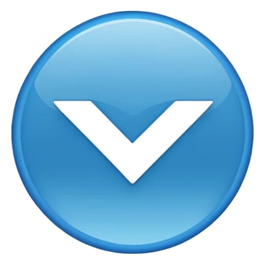 Este emoji✅en azul y que sea un circulo sticker