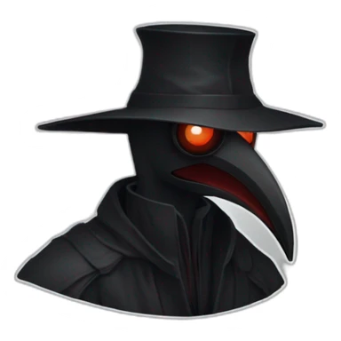 Evangelion plague doctor sticker