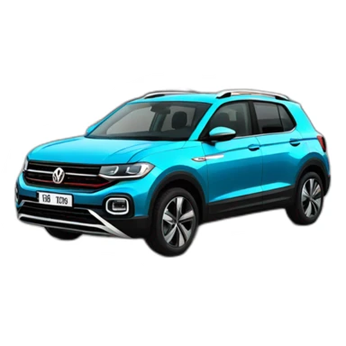 Volkswagen t cross sticker