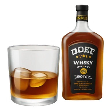 Double shot of whiskey sticker