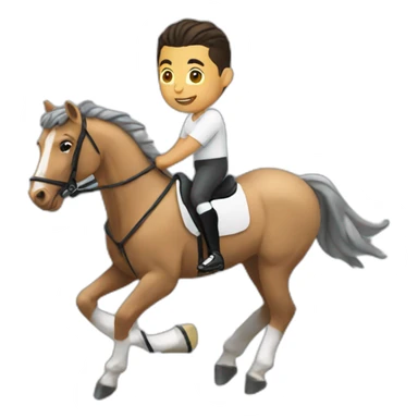 Cristiano Ronaldo playing horse  sticker
