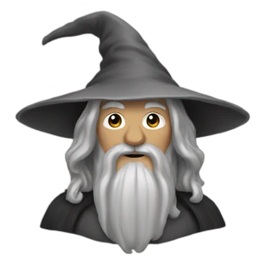Gandalf the black sticker