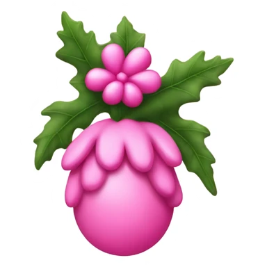 Pink mistle toe sticker