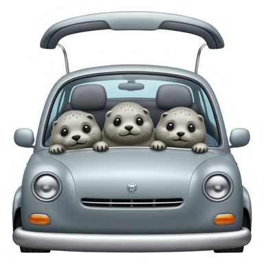 Seals in a car sticker