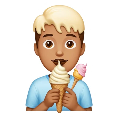 Me eating ice cream sticker
