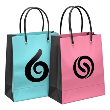 sephora and lululemon shopping bags sticker