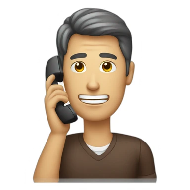 A PERSON TALKING ON THE PHONE sticker