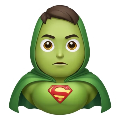 Avocado superhero sticker