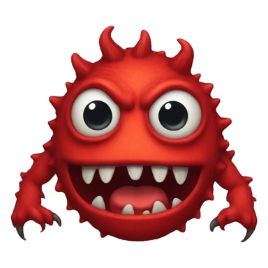 red monster sticker