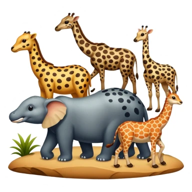 spoted animals sticker