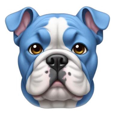 Blue franch bulldog sticker