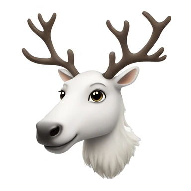 White-reindeer sticker