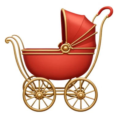 vintage baby carriage sticker