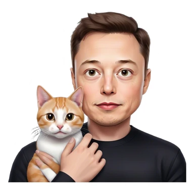 Elon musk cat sticker