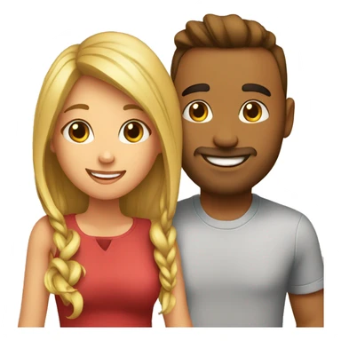 A couples loving each other sticker