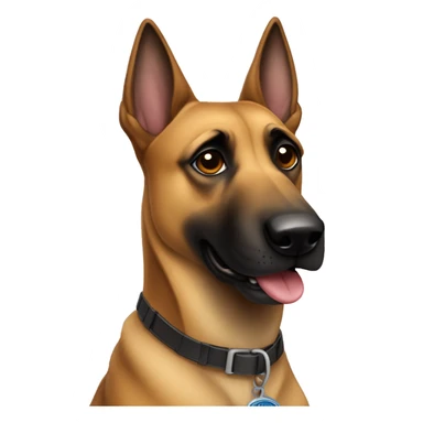 Un chien malinois sticker