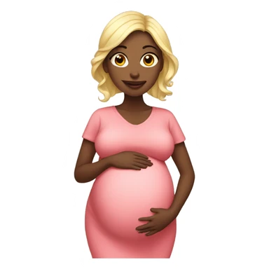 A beautiful pregnant woman  sticker
