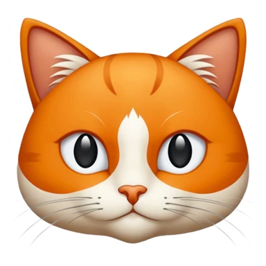 Kedi şeklinde Gülen bir yüz sticker