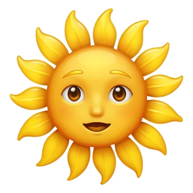 sweating sun emoji sticker