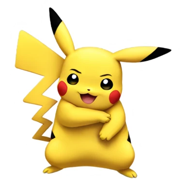 Pikachu hug Pikachu sticker