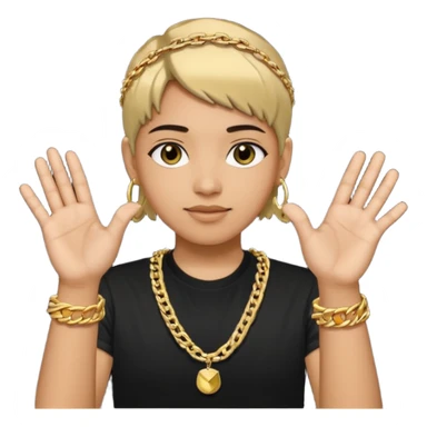 sinal com as mãos do cantor JUL sticker