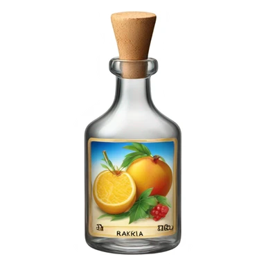 Rakija bottle sticker