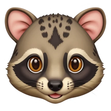 yummy face on civet sticker