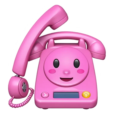 pink caller id sticker