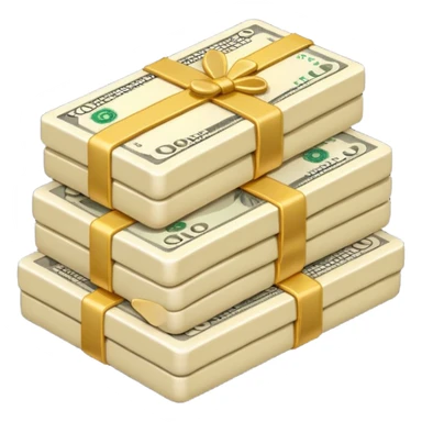 plain ivory money sticker