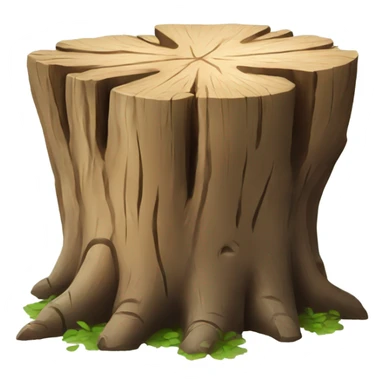 tree stump sticker
