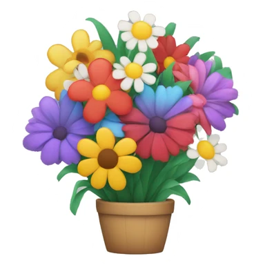 Colorful flower bouquet  sticker