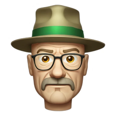 Walter white with party hat sticker