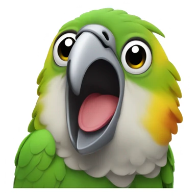 Senegal parrot screaming sticker