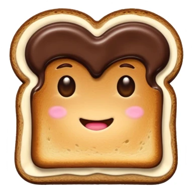 Toast mit Schokocreme sticker