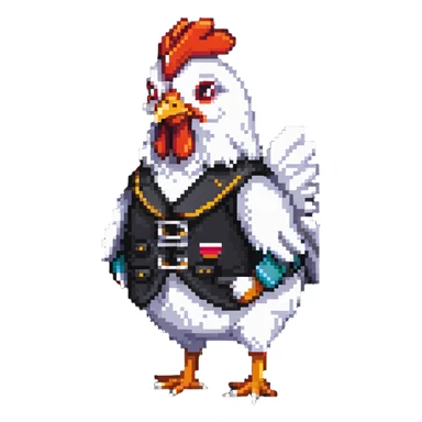 chicken jockey sticker