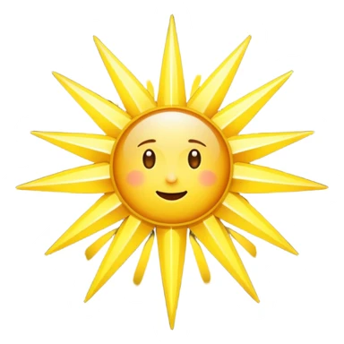 star with long rays sticker