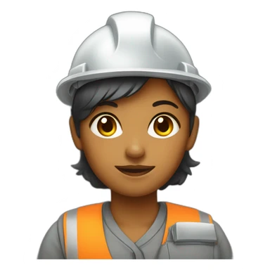 nuclear plant worker girl sticker