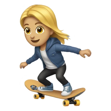 Me riding a skateboard  sticker