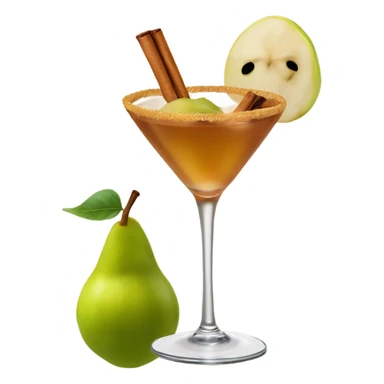 Pear and cinnamon cocktail  sticker