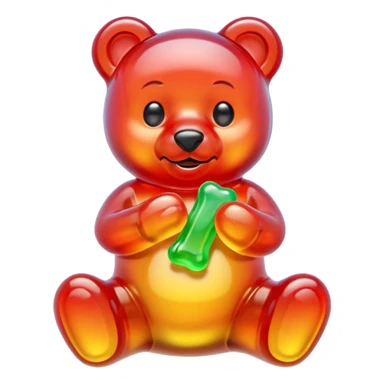 create gummy bear emoji sticker