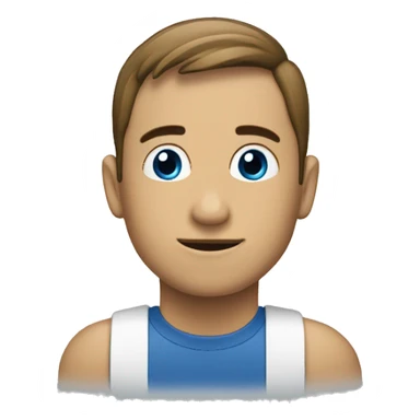 Señal de stop azul sticker