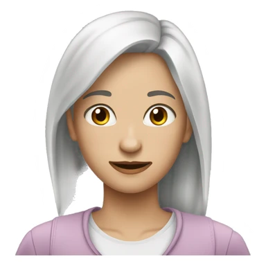 Девочка с длиными волосами снимает тик ток sticker