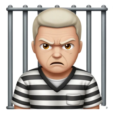 angry prisoner sticker