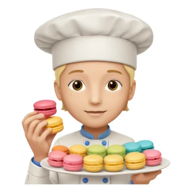 cuisinier de macaron sticker