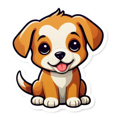Sweet puppy  sticker