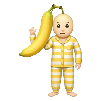 A banana in pajamas  sticker