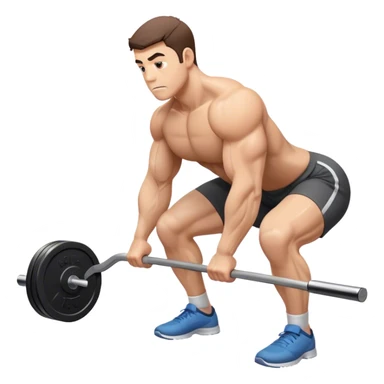 heavy bent-over row exercise sticker