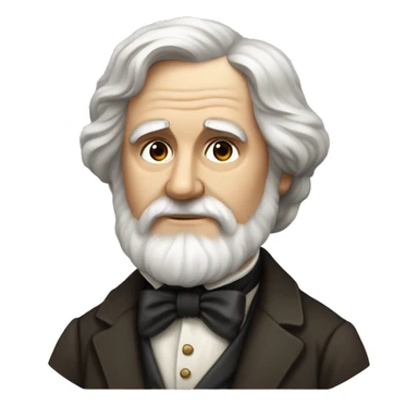 Ivan Turgenev russian author with a book sticker
