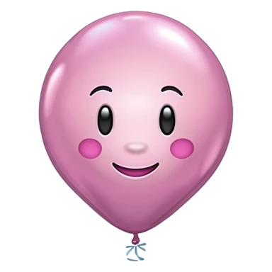 Pink Mylar 3 balloon sticker